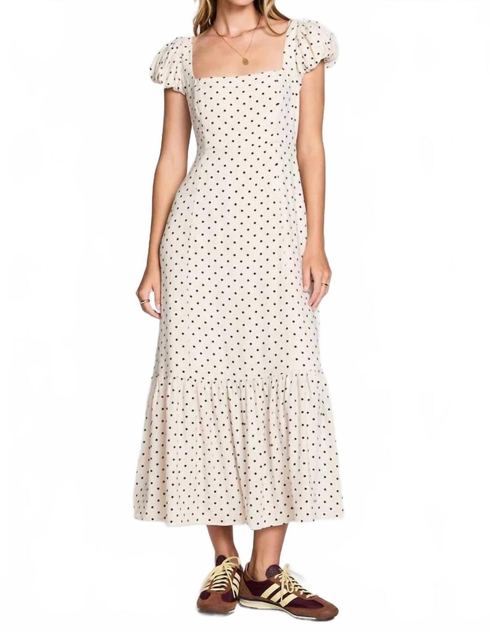 NEW SALTWATER LUXE junniper midi dress in natural
